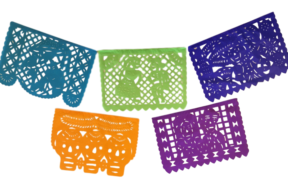 Day Of The Dead Papel Picado S 12 Papel Picado Banners Assorted