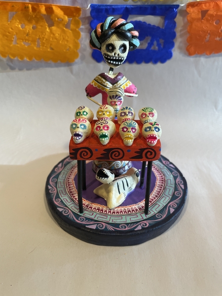 Sugar Skull Marchanta | Day of the Dead Clay Work