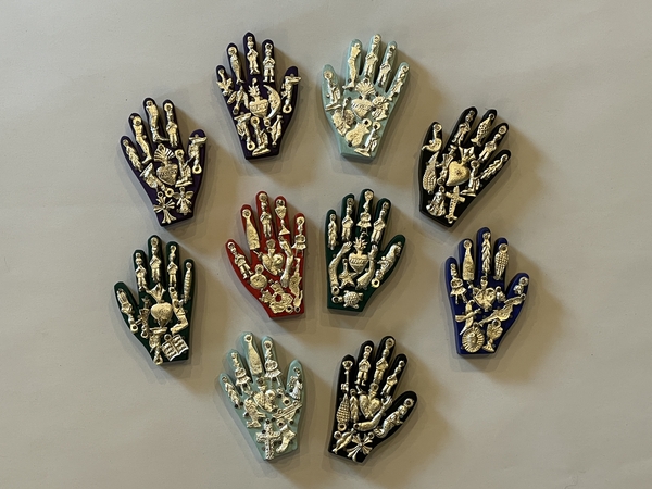 Healing Hand with Milagros, Miniature, Set of 4 |  New Arrivals