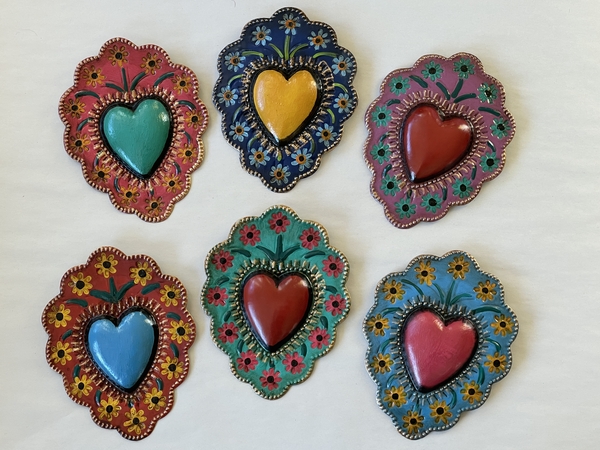 Large Heart Ornaments, S/6 |  New Arrivals