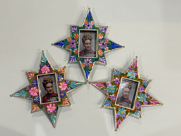 Star Shaped Frida Nicho, S/2 | Frida Nichos & Tin Designs