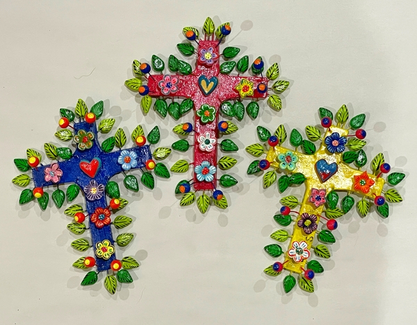 Cross with Flowers, S/2 | Mexican Crosses, Assorted