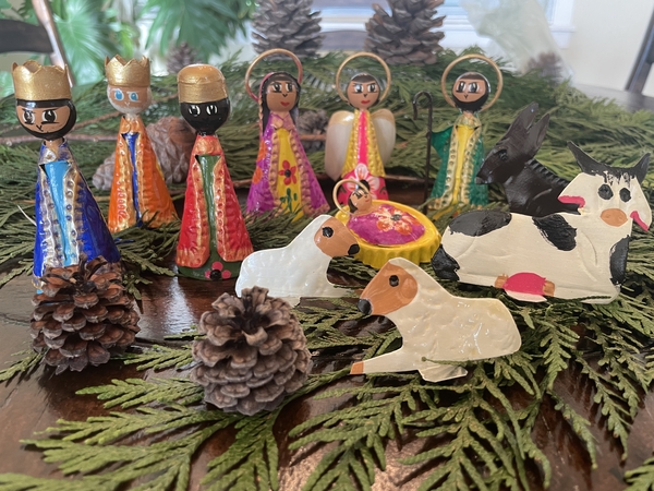 Tin Nativity, Cone Shaped. Small | Mexican Nativity Sets