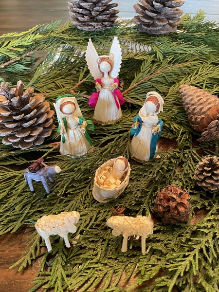 Corn Husk Nativity, Small | Mexican Nativity Sets