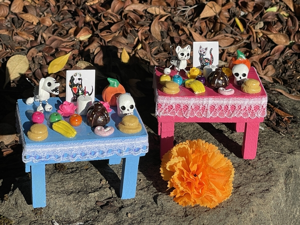 Miniature Dog and Cat Ofrenda/Altar, S/4 | More Day of the Dead...