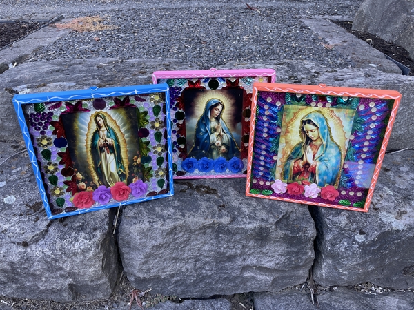 Kitschy Guadalupe Nicho, S/2 | Religious Nichos and Tin Decor