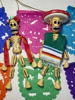 Image Calavera and Frida Skeletons, Set of FOUR